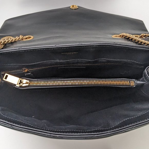 Saint Laurent Medium Loulou Shoulder Bag Black GHW - Picture 4 of 9